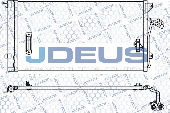 Jdeus M-7300570 - Конденсатор кондиционера autospares.lv