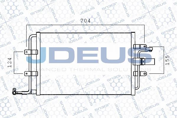 Jdeus M-7300700 - Конденсатор кондиционера autospares.lv