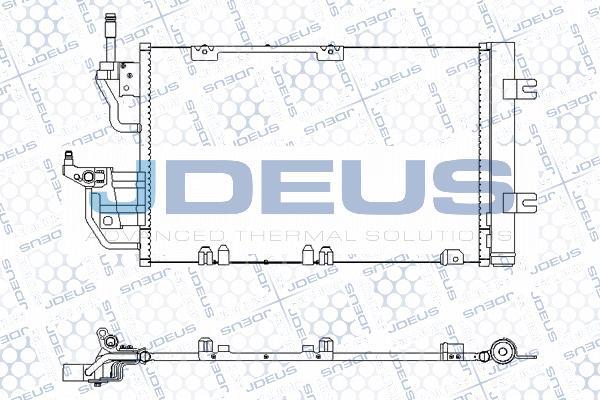 Jdeus M-7200980 - Конденсатор кондиционера autospares.lv