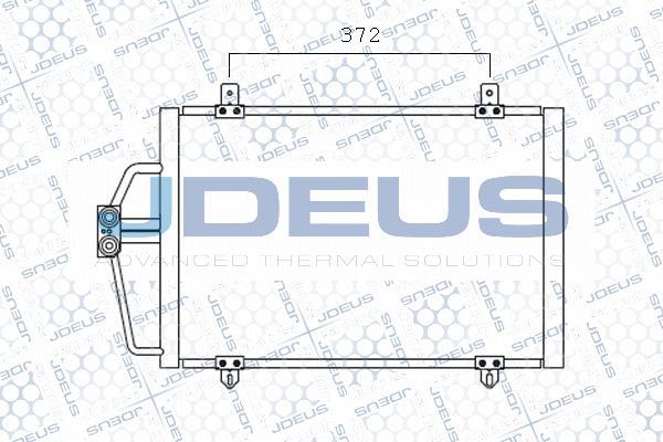 Jdeus M-7230450 - Конденсатор кондиционера autospares.lv