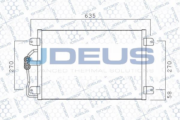 Jdeus M-7230600 - Конденсатор кондиционера autospares.lv