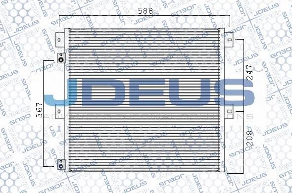 Jdeus M-7230090 - Конденсатор кондиционера autospares.lv