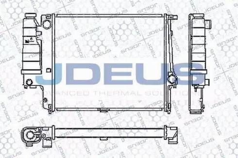 Jdeus RA0050490 - Радиатор, охлаждение двигателя autospares.lv