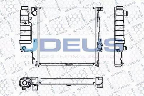 Jdeus RA0050450 - Радиатор, охлаждение двигателя autospares.lv