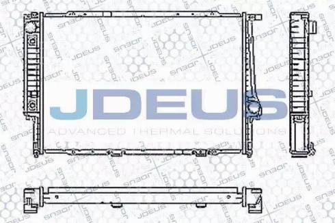 Jdeus RA0050460 - Радиатор, охлаждение двигателя autospares.lv