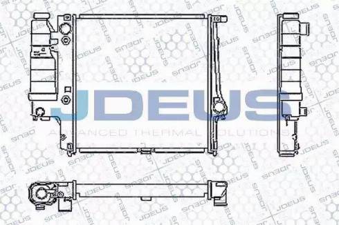 Jdeus RA0050480 - Радиатор, охлаждение двигателя autospares.lv