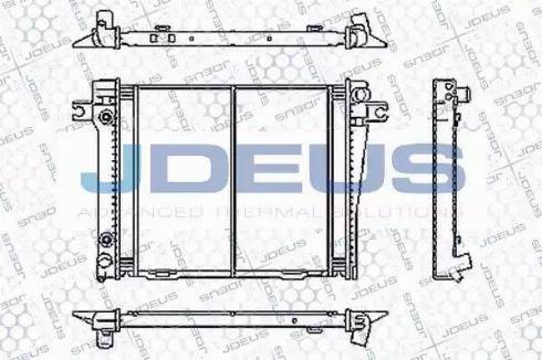 Jdeus RA0050420 - Радиатор, охлаждение двигателя autospares.lv