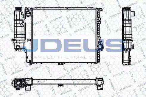 Jdeus RA0050580 - Радиатор, охлаждение двигателя autospares.lv