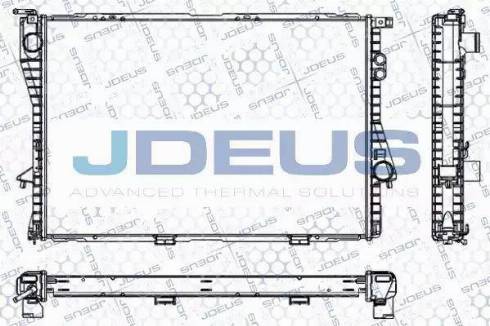 Jdeus RA0050521 - Радиатор, охлаждение двигателя autospares.lv