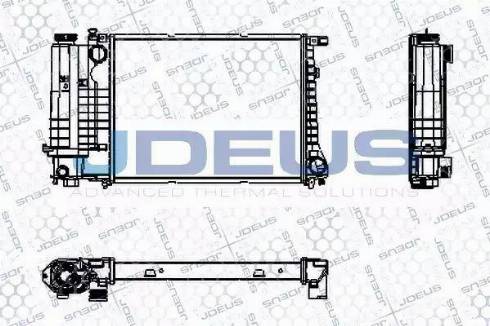 Jdeus RA0050570 - Радиатор, охлаждение двигателя autospares.lv