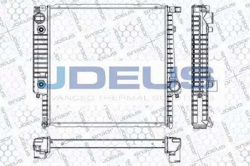 Jdeus RA0050090 - Радиатор, охлаждение двигателя autospares.lv