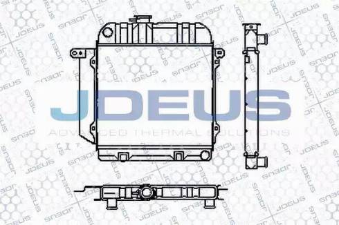 Jdeus RA0050020 - Радиатор, охлаждение двигателя autospares.lv