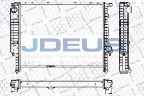 Jdeus RA0050160 - Радиатор, охлаждение двигателя autospares.lv