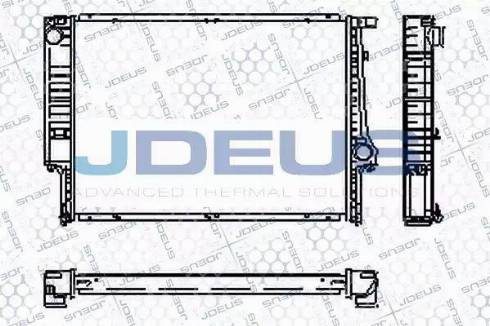 Jdeus RA0050100 - Радиатор, охлаждение двигателя autospares.lv