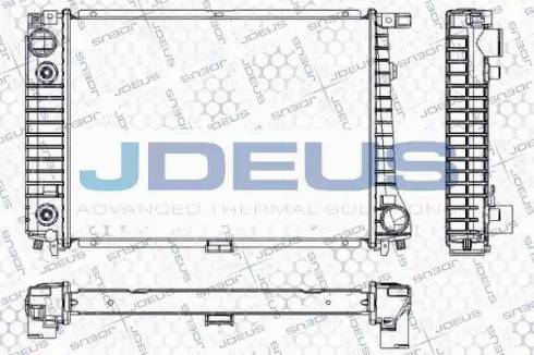 Jdeus RA0050360 - Радиатор, охлаждение двигателя autospares.lv