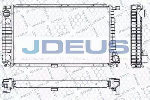 Jdeus RA0050370 - Радиатор, охлаждение двигателя autospares.lv