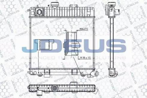 Jdeus RA0050210 - Радиатор, охлаждение двигателя autospares.lv