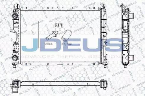 Jdeus RA0000090 - Радиатор, охлаждение двигателя autospares.lv