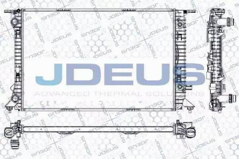 Jdeus RA0010440 - Радиатор, охлаждение двигателя autospares.lv