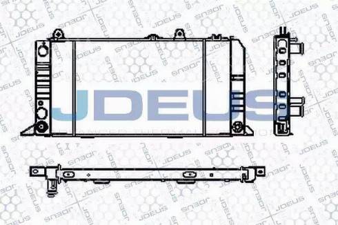 Jdeus RA0010010 - Радиатор, охлаждение двигателя autospares.lv