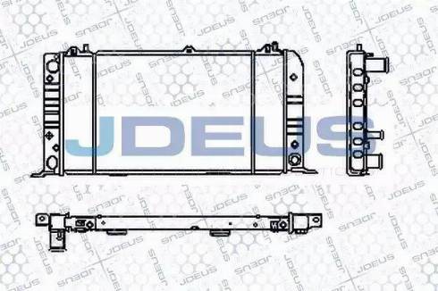 Jdeus RA0010020 - Радиатор, охлаждение двигателя autospares.lv