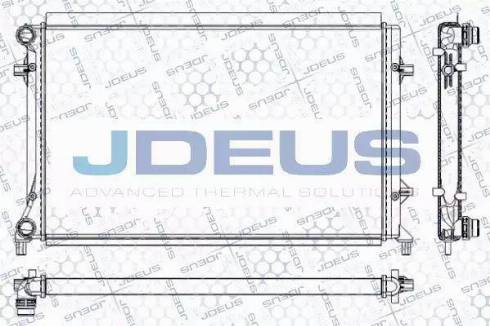 Jdeus RA0010311 - Радиатор, охлаждение двигателя autospares.lv