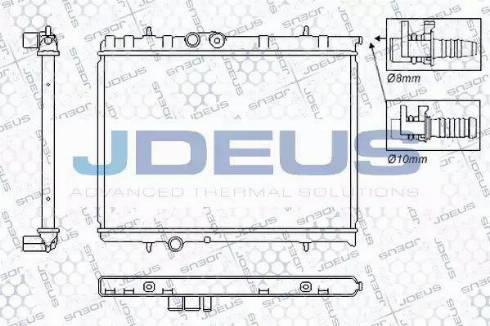 Jdeus RA0070081 - Радиатор, охлаждение двигателя autospares.lv