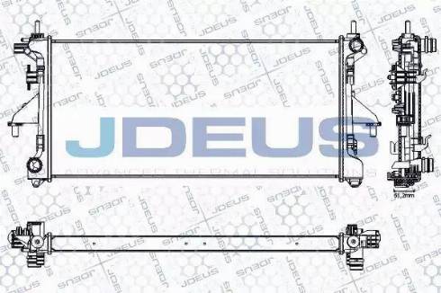 Jdeus RA0070240 - Радиатор, охлаждение двигателя autospares.lv