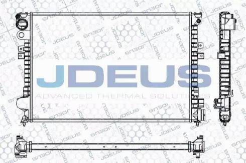 Jdeus RA0070250 - Радиатор, охлаждение двигателя autospares.lv