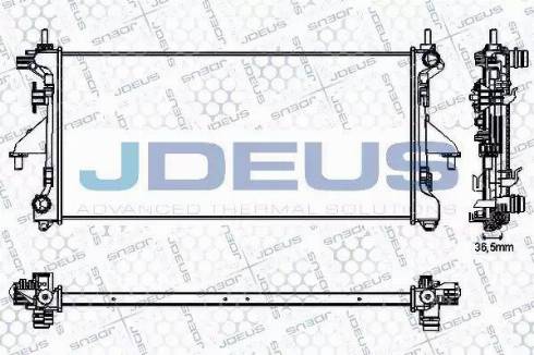 Jdeus RA0070230 - Радиатор, охлаждение двигателя autospares.lv