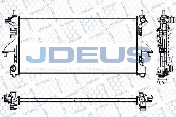 Jdeus RA0070220 - Радиатор, охлаждение двигателя autospares.lv