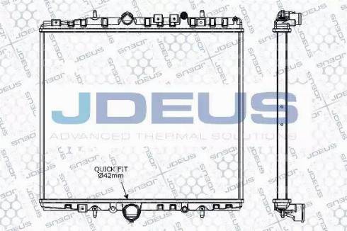 Jdeus RA0070270 - Радиатор, охлаждение двигателя autospares.lv