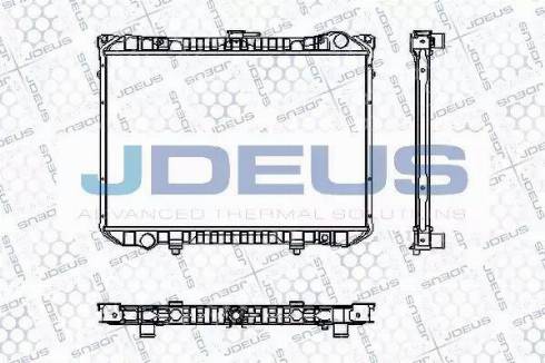 Jdeus RA0190160 - Радиатор, охлаждение двигателя autospares.lv