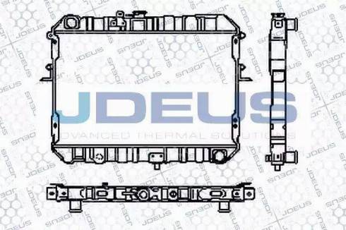 Jdeus RA0160110 - Радиатор, охлаждение двигателя autospares.lv