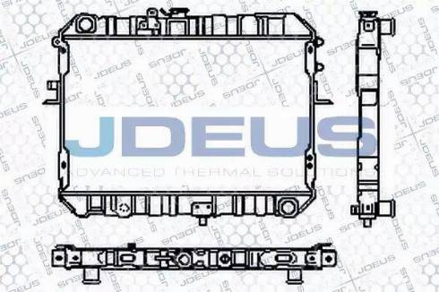 Jdeus RA0160130 - Радиатор, охлаждение двигателя autospares.lv