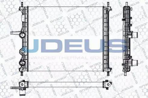 Jdeus RA0110960 - Радиатор, охлаждение двигателя autospares.lv