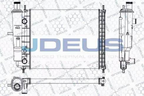 Jdeus RA0110490 - Радиатор, охлаждение двигателя autospares.lv