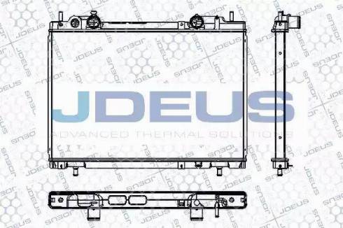 Jdeus RA0110450 - Радиатор, охлаждение двигателя autospares.lv