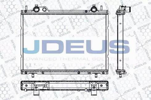 Jdeus RA0110510 - Радиатор, охлаждение двигателя autospares.lv