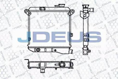 Jdeus RA0110030 - Радиатор, охлаждение двигателя autospares.lv