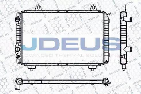 Jdeus RA0110101 - Радиатор, охлаждение двигателя autospares.lv