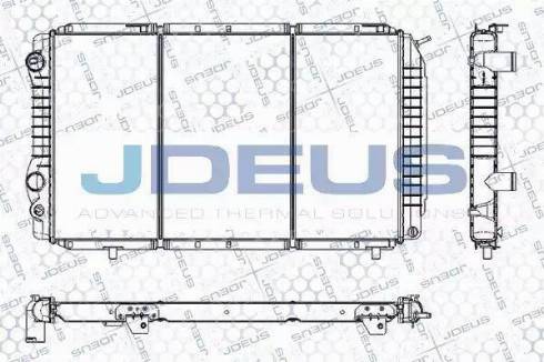 Jdeus RA0110180 - Радиатор, охлаждение двигателя autospares.lv