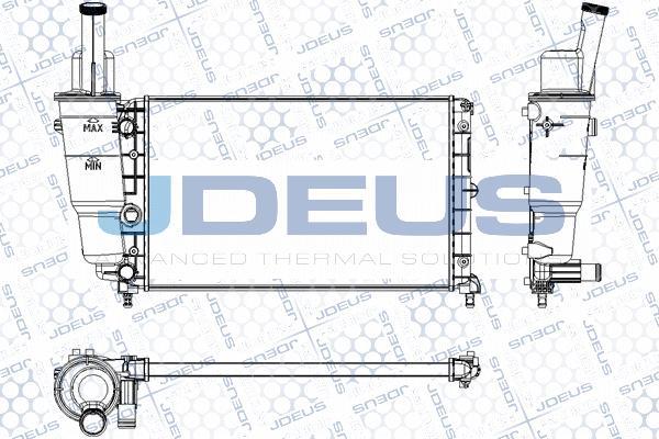 Jdeus RA0110340 - Радиатор, охлаждение двигателя autospares.lv