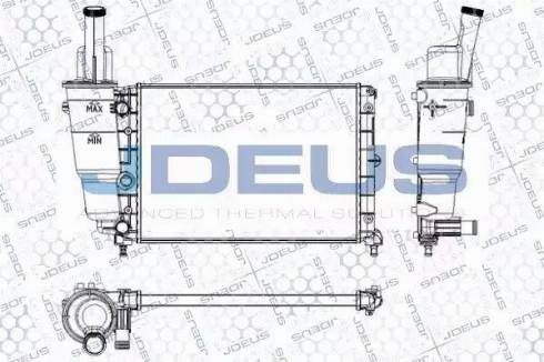 Jdeus RA0110300 - Радиатор, охлаждение двигателя autospares.lv