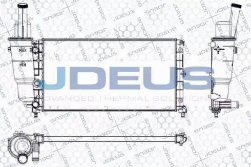 Jdeus RA0110310 - Радиатор, охлаждение двигателя autospares.lv