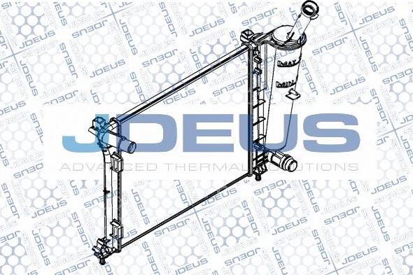 Jdeus RA0111240 - Радиатор, охлаждение двигателя autospares.lv