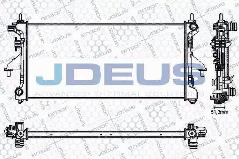 Jdeus RA0111210 - Радиатор, охлаждение двигателя autospares.lv