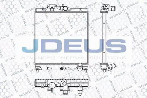 Jdeus RA0130040 - Радиатор, охлаждение двигателя autospares.lv