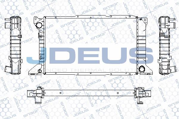 Jdeus RA0120980 - Радиатор, охлаждение двигателя autospares.lv