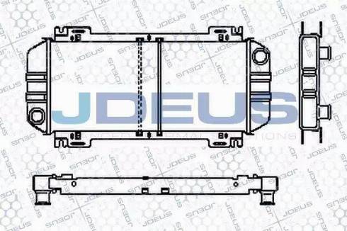 Jdeus RA0120421 - Радиатор, охлаждение двигателя autospares.lv